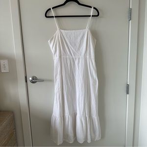 GAP Textured Sundress in White